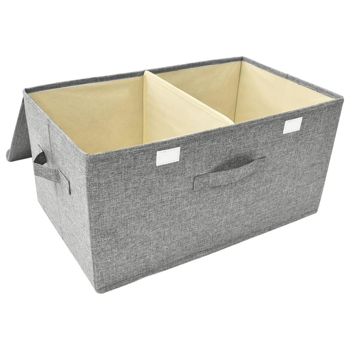 AUFBEWAHRUNGSBOXEN 2er set Stoff 50/30/25 Cm Grau - Grau, Textil (30/25/50cm) - vidaXL