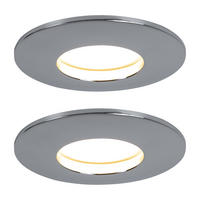 LED EINBAULEUCHTE Chrom Silber - Silberfarben, Metall (8.3/8.3/3.5cm)
