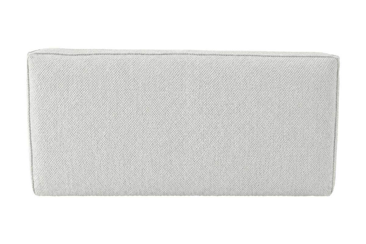 POHOVKA 2místná modulární, plyšová tkanina Pop, Ice, LAZY - bílá, dřevo (160/76/93cm) - Kaiser Möbel