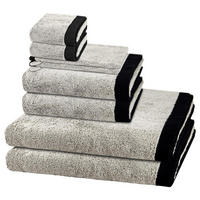 FROTTIERSET Lifestyle Splash 8-teilig - Grau, Textil (50/100cm) - Cawö