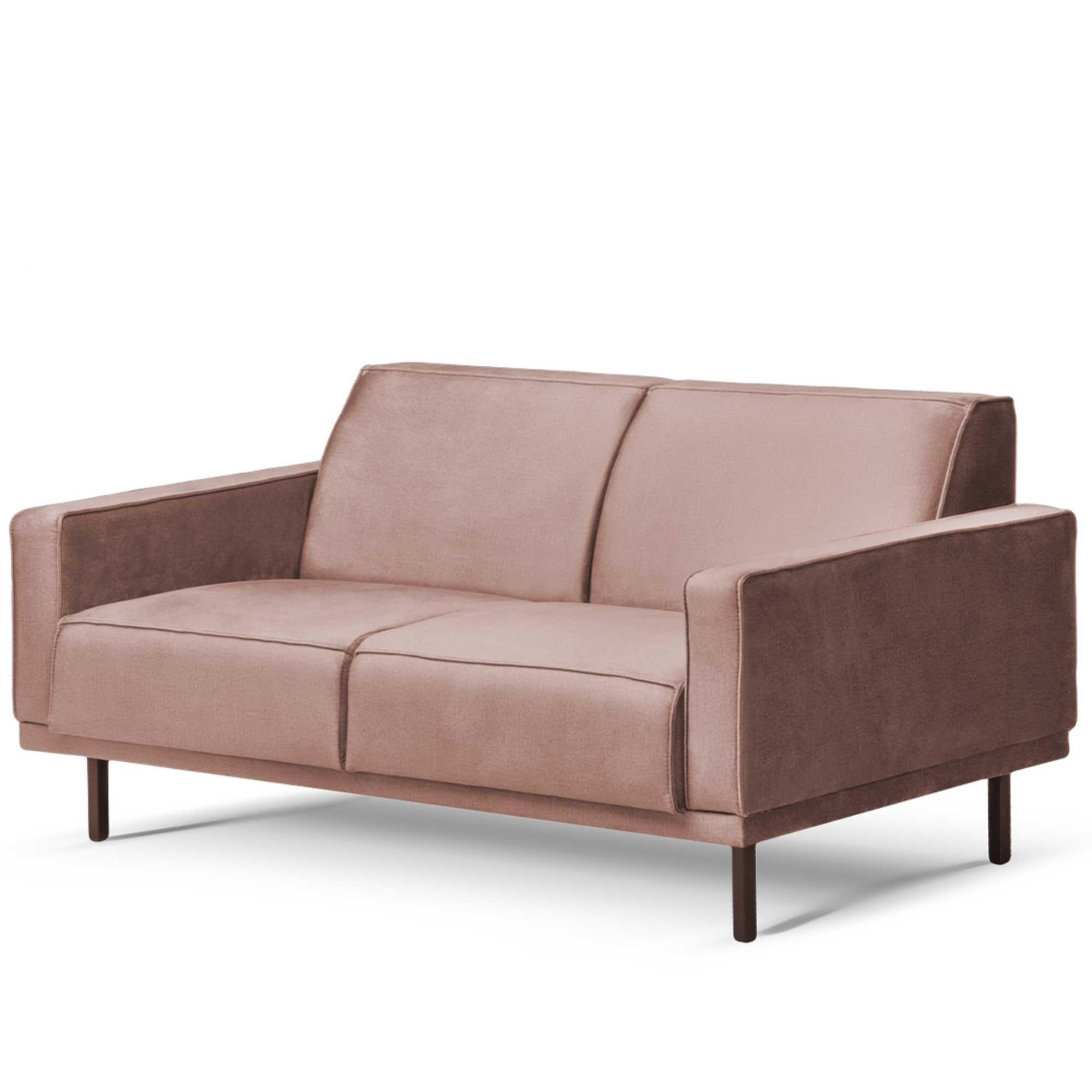EINZELSOFA BARO 2-Sitzer,Pink - Pink, Holz/Textil (150/71/81cm) - KONSIMO®