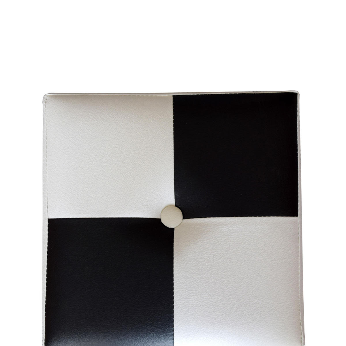 FUSSHOCKER Weiß 30/30/30 cm - Weiß, Textil (30/30/30cm) - Mobili Rebecca