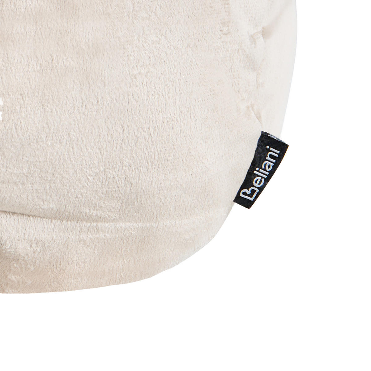 DEKOKISSEN 2er-Set Cremeweiß 33/33 cm Salvia - Creme, Textil (33/33cm) - Beliani