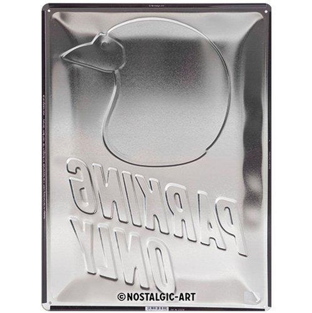 BLECHSCHILD 30/40 cm Best Garage Biker Parking Only - Multicolor, Metall (30/40/0.2cm) - Nostalgic-Art