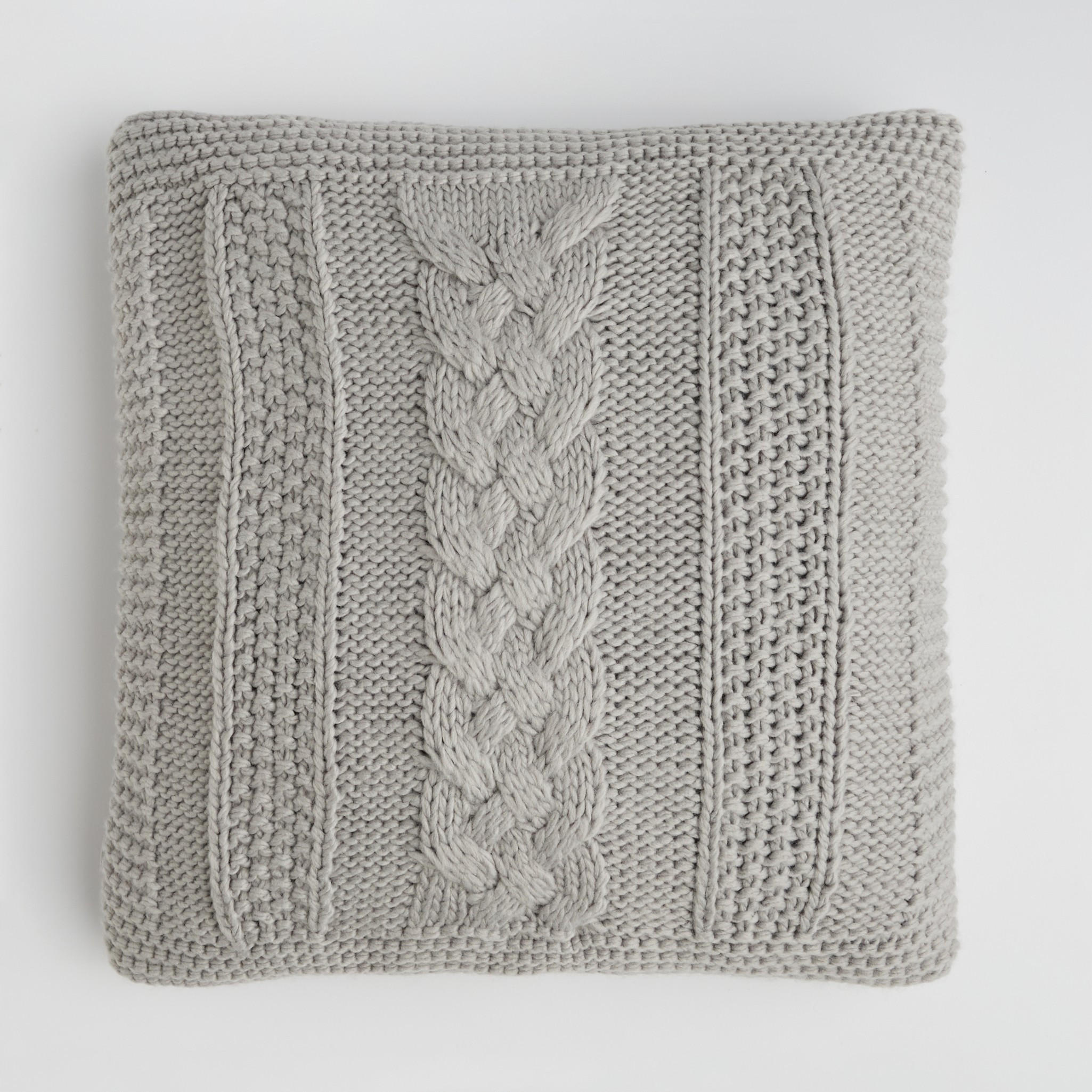 KISSENBEZUG Leto - Hellgrau, Kunststoff (45/45cm) - home&you