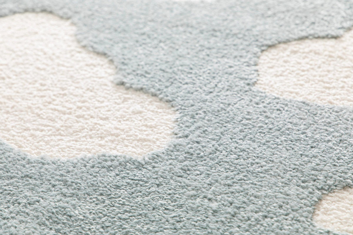 KINDERTEPPICH mit Reliefeffekt blau blau - Blau, Textil (120/170cm) - AFK Living