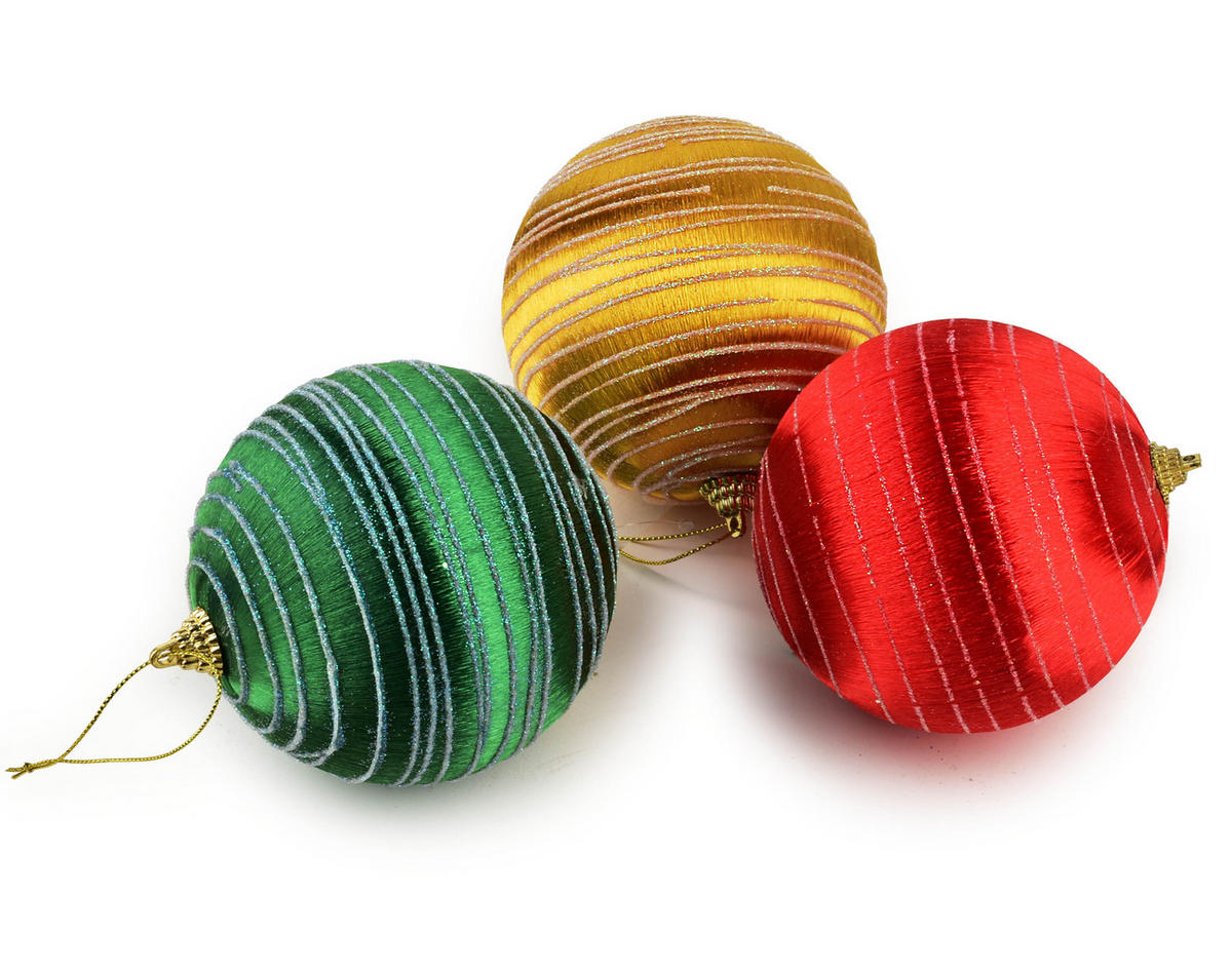 WEIHNACHTSKUGEL SANTA LILA 10cm Styropor - Goldfarben, Kunststoff (10/10/10cm) - Mondex