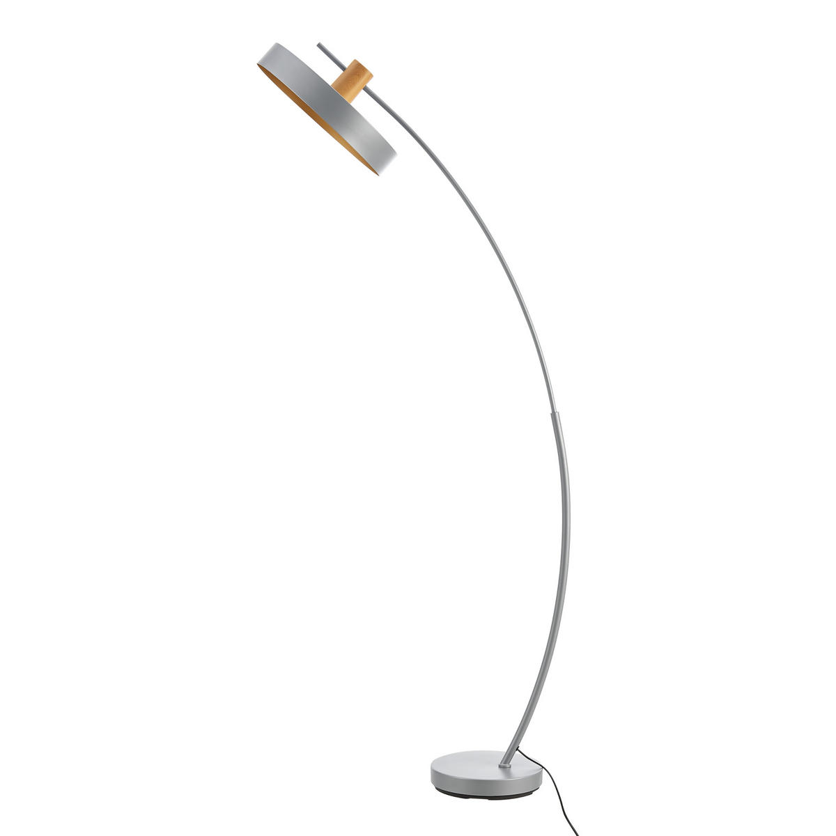 STEHLEUCHTE Stafford - Grau, Metall (35/75/159cm) - lux.pro