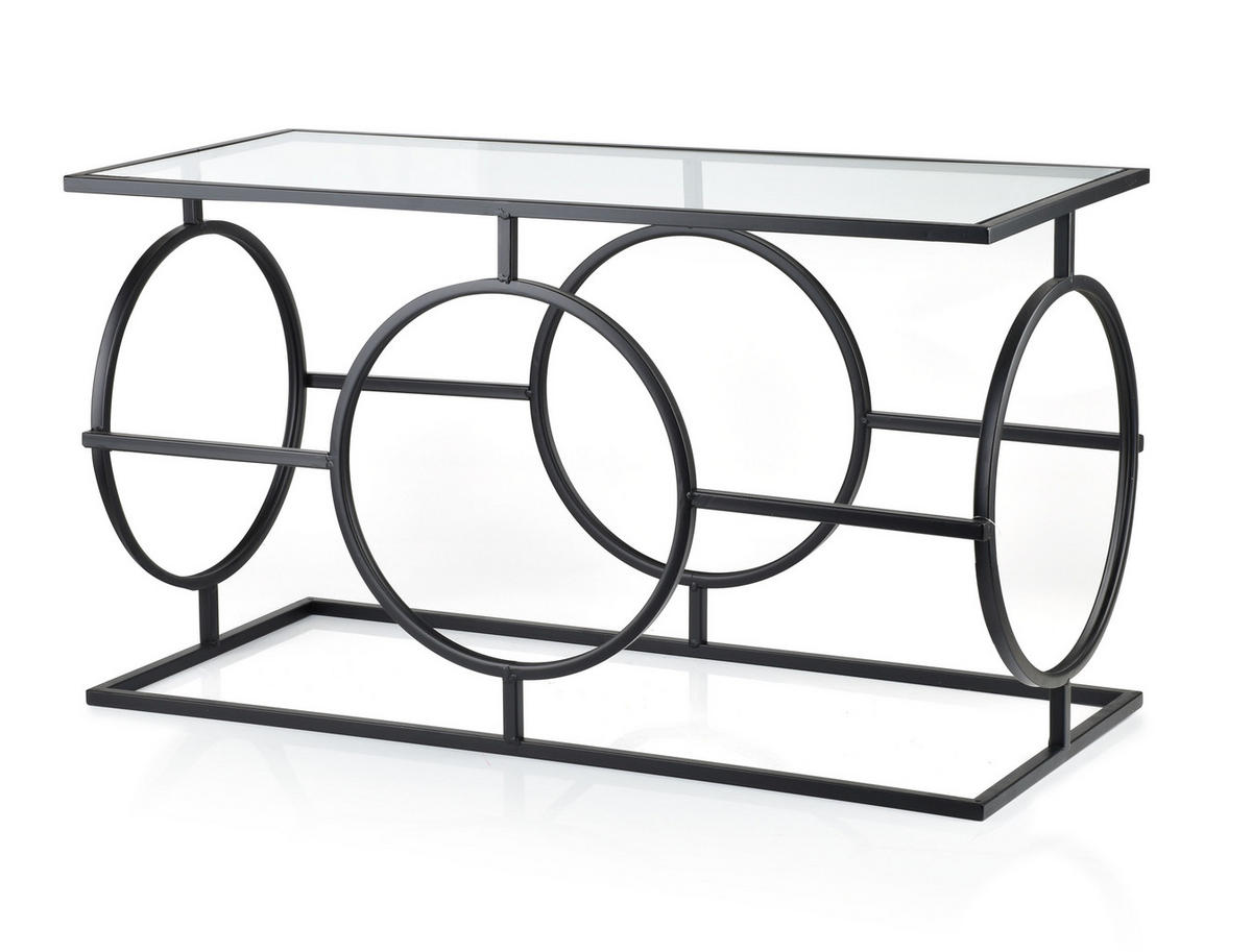 COUCHTISCH Cedri Schwarz 80/35.5/45 cm Metall - Schwarz, Metall (80/35.5/45cm) - Mondex
