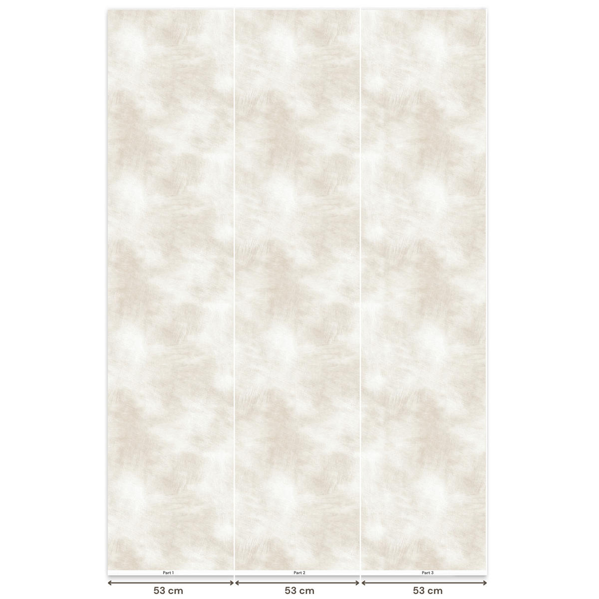TAPETE - Dezent - Textur - Beige - 160x240 cm - Creme, Papier (160/240cm) - OnlyWow