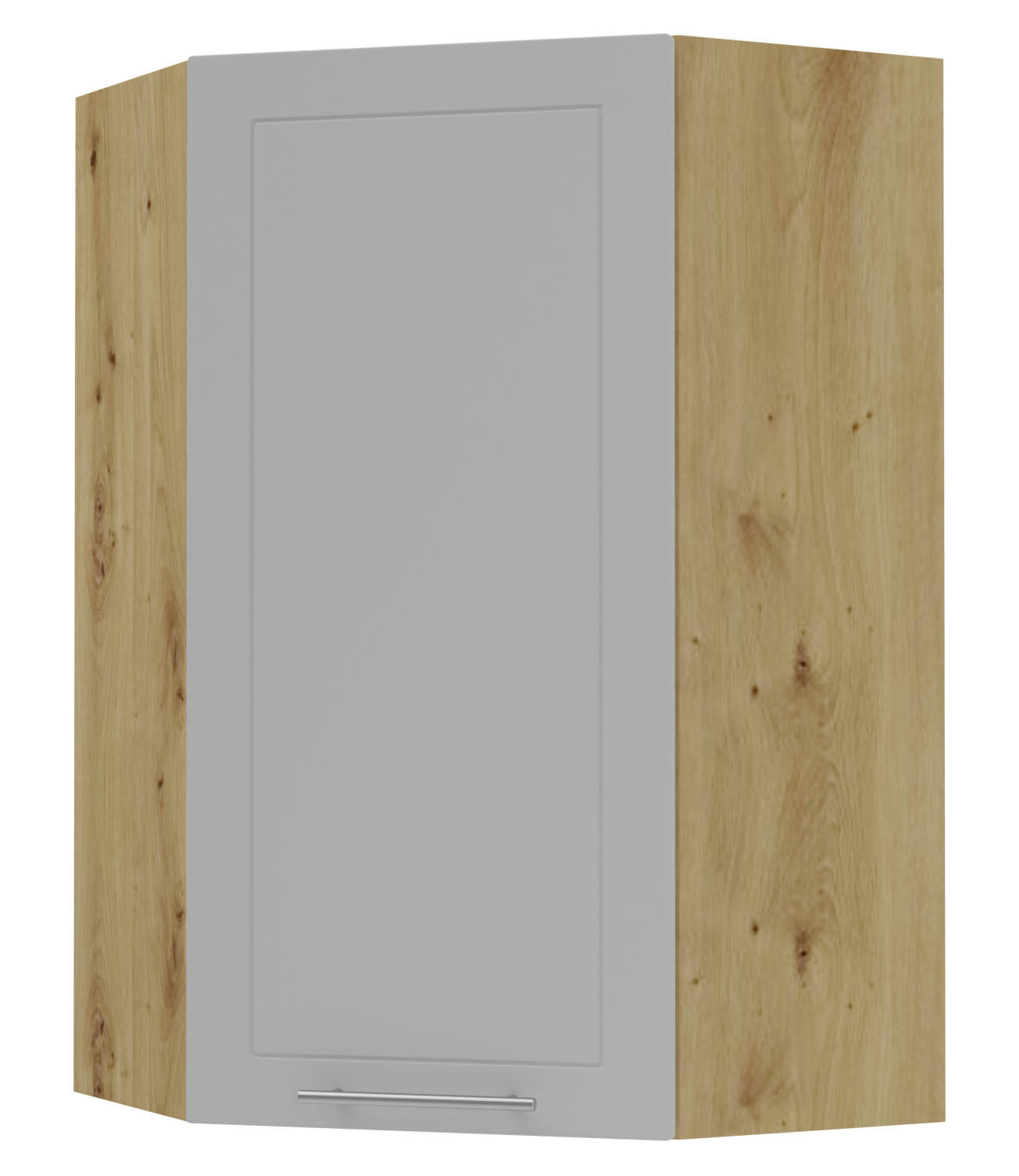 KÜCHENHÄNGESCHRANK Kvantum W4/10/60 Dust Grey Matt / Eiche Artisan Matt 60 / 60 / 96cm - Eiche Artisan/Grau, Holz/Holzwerkstoff (60/96/60cm) - Feldmann-Wohnen