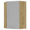 KÜCHENHÄNGESCHRANK Kvantum W4/10/60 Dust Grey Matt / Eiche Artisan Matt 60 / 60 / 96cm - Eiche Artisan/Grau, Holz/Holzwerkstoff (60/96/60cm) - Feldmann-Wohnen