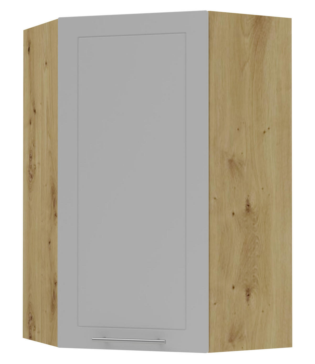 KÜCHENHÄNGESCHRANK Kvantum W4/10/60 Dust Grey Matt / Eiche Artisan Matt 60 / 60 / 96cm - Eiche Artisan/Grau, Holz/Holzwerkstoff (60/96/60cm) - Feldmann-Wohnen