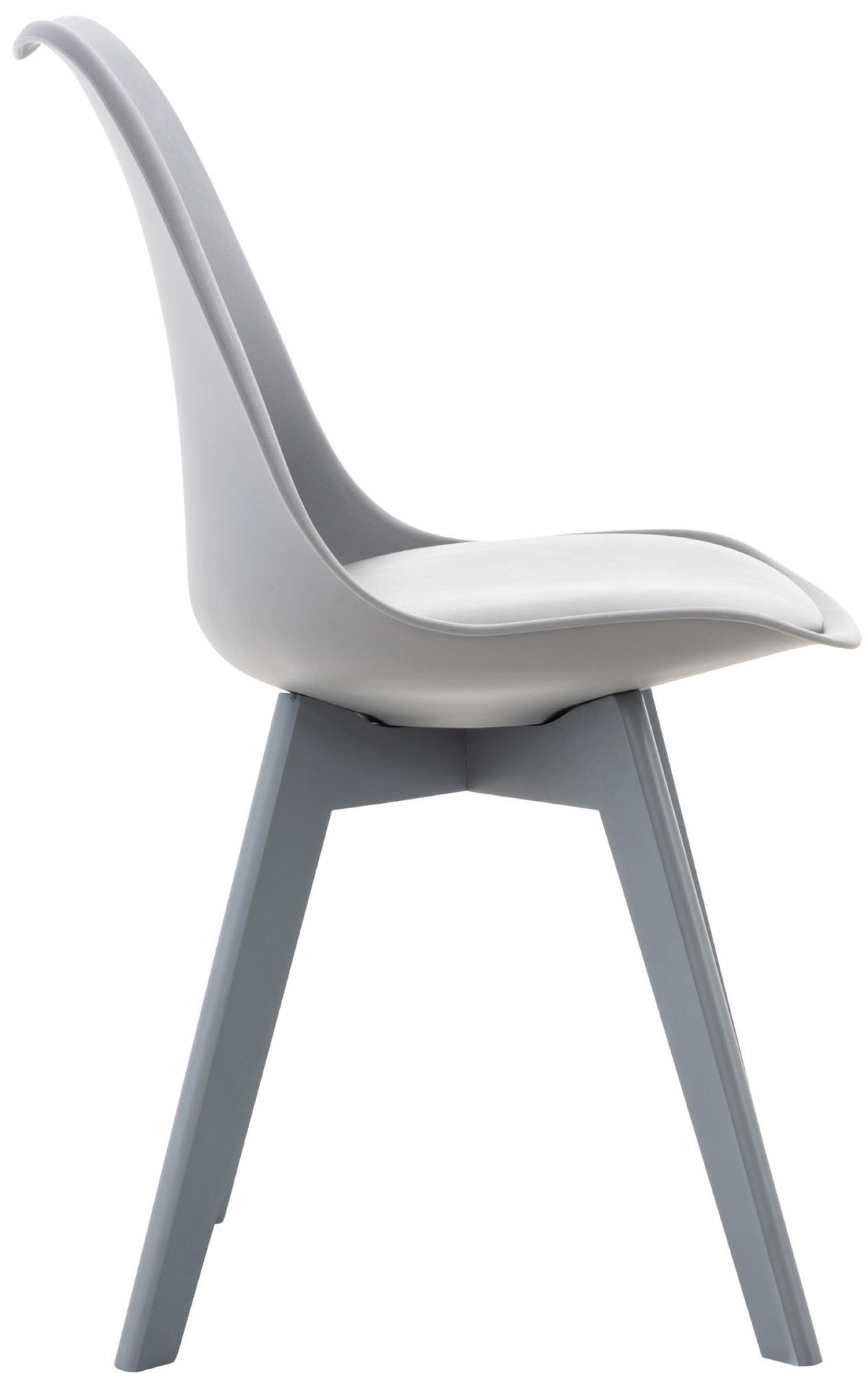 ESSZIMMERSTUHL Lines, grau/grau - Grau, Holz/Textil (49/83/50cm) - TPFLiving