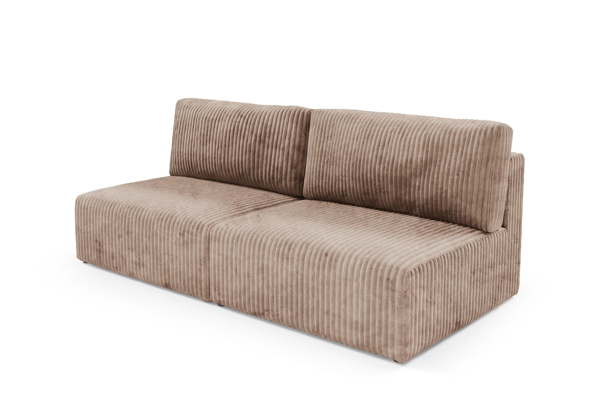 SCHLAFSOFA Natalia Xs - Beige, Holzwerkstoff/Textil (216/85/105cm) - Fun Möbel