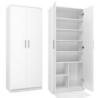 ŠATNÍ SKŘÍŇ OLIV - bílá, kompozitní dřevo (74/180/35cm) - RAUMHIRSCH FURNITURE