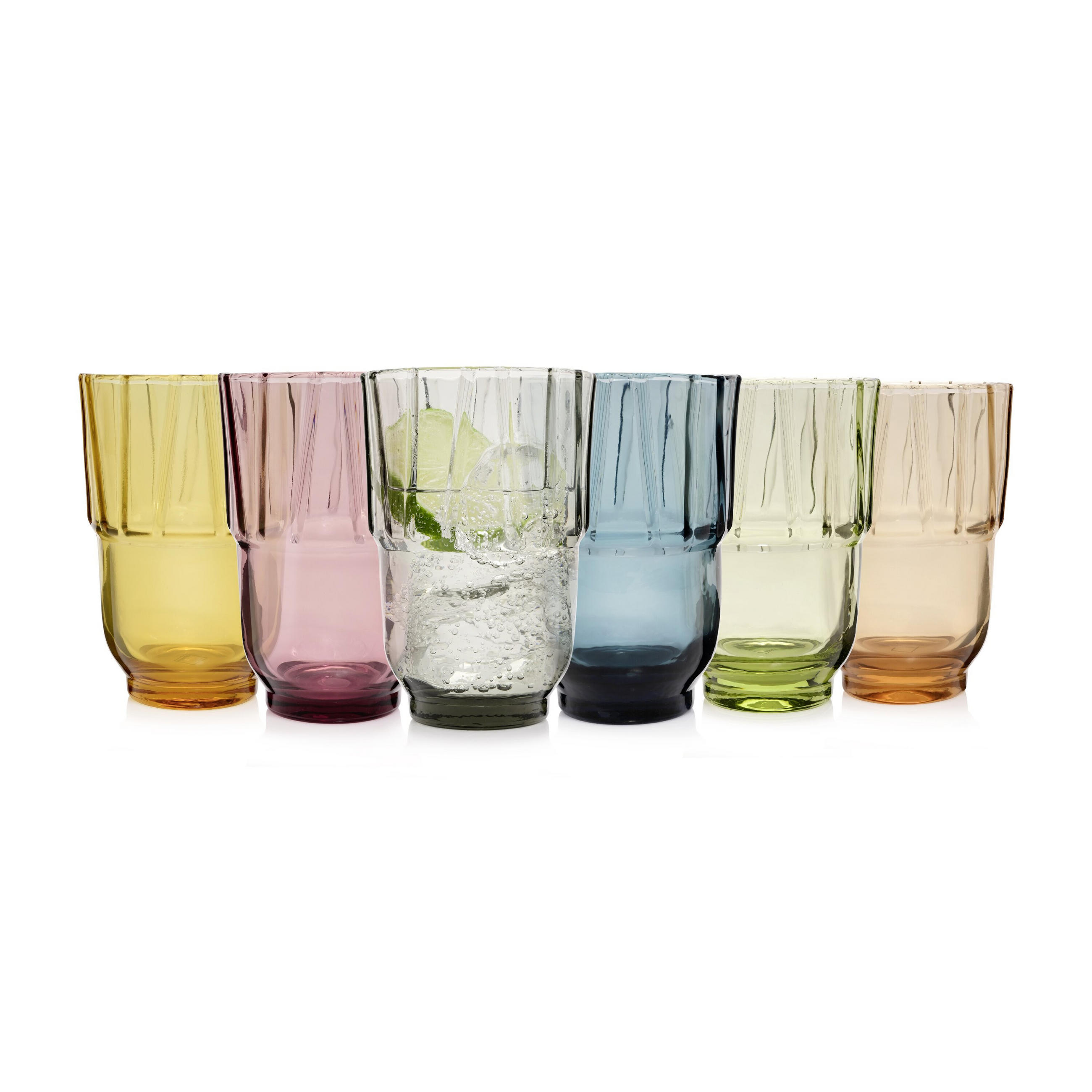 TRINKGLÄSER SET CASABLANCA (hoch) - 6 teilig - Multicolor, Glas - Sänger