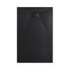 DUSCHWANNE mit rutschhemmender Oberfläche 90/140 cm, Schwarz - Schwarz, Naturmaterialien (90/2.6/140cm) - EMKE