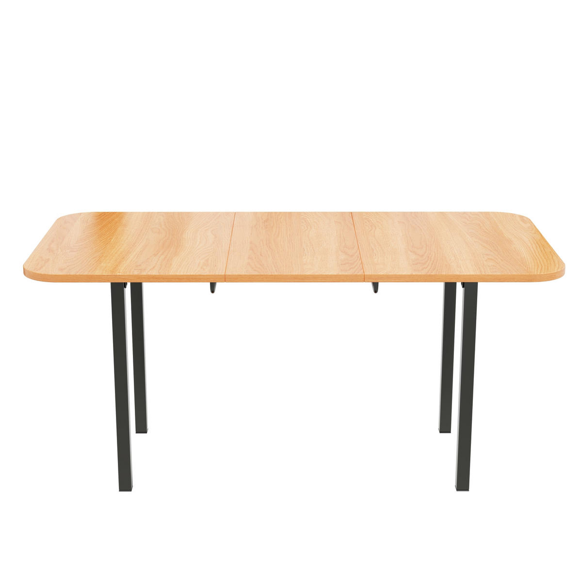 JÍDELNÍ stůl 120-160 cm dekor amerického bílého dubu z MDF s rozkládací deskou - barva dubu, kompozitní dřevo (160/80/75cm) - OKWISH