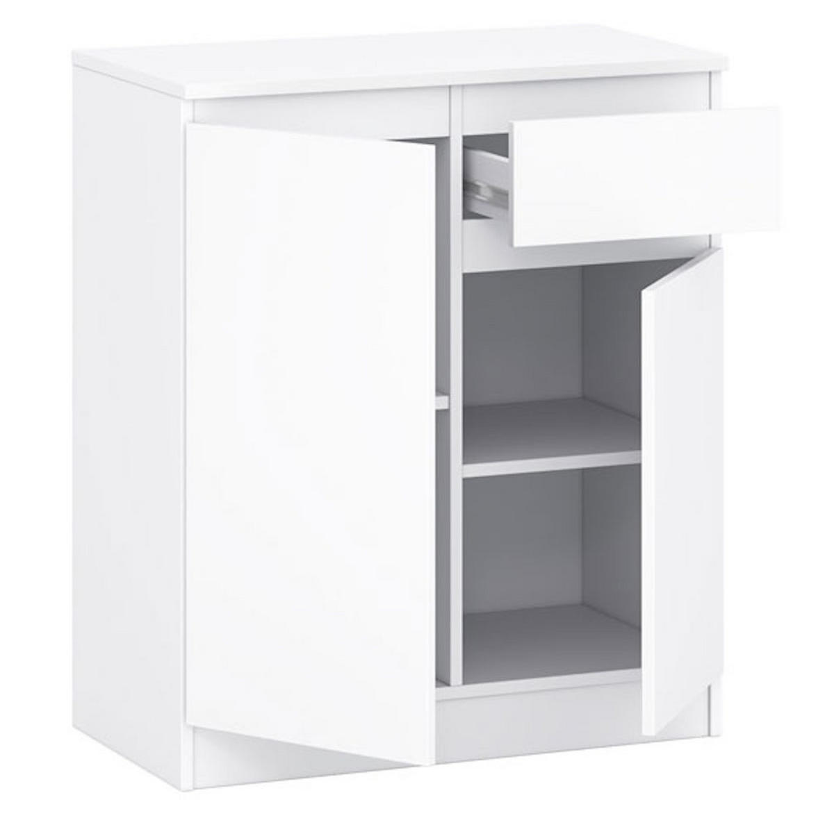 KOMMODE A2b weiß 72 / 37 / 85 cm - Weiß, Holz/Holzwerkstoff (72/85/37cm) - Feldmann-Wohnen