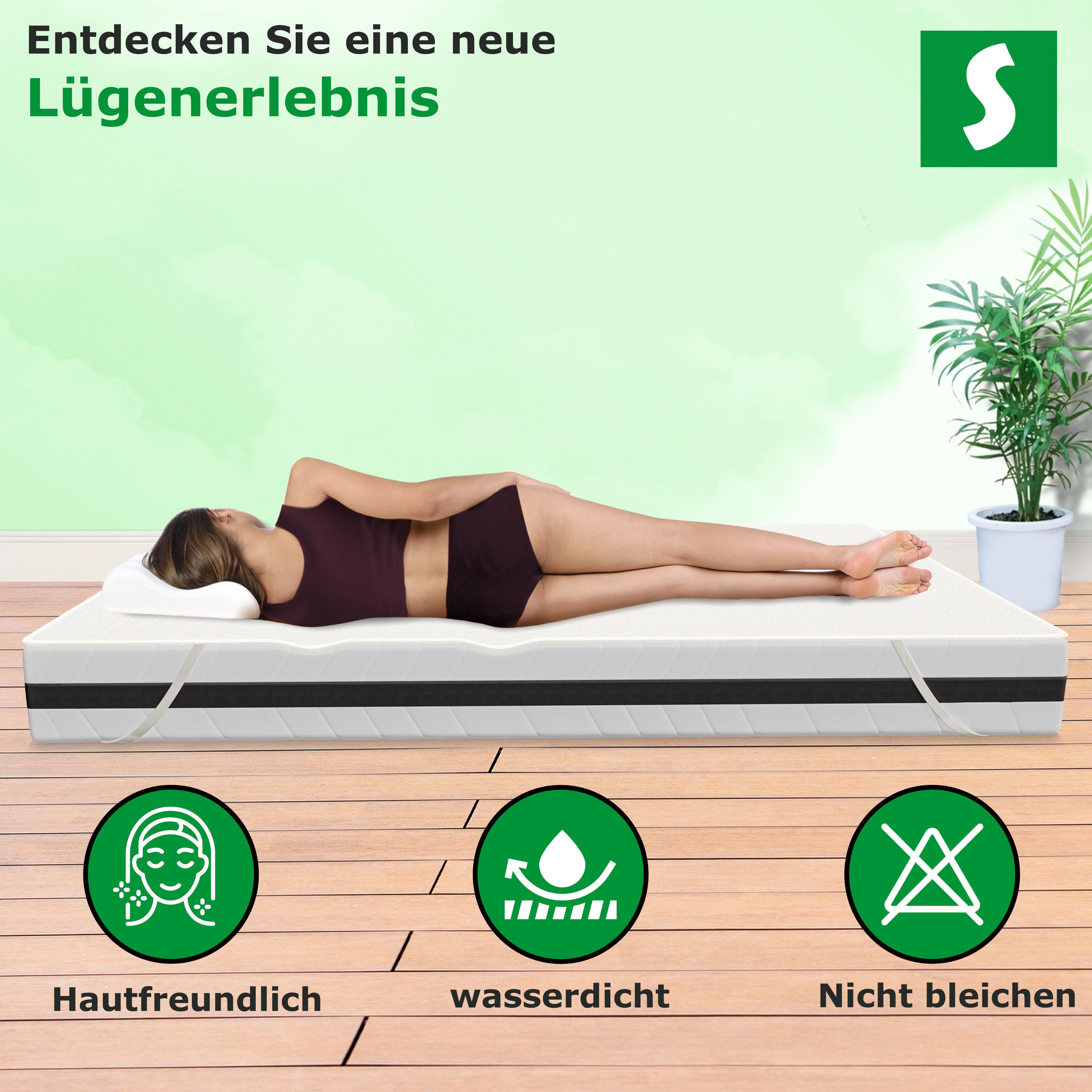 MATRATZENSCHONER wasserdicht 60 x 120 cm - Weiß, Textil (60/120cm) - Schlaftroll