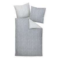 BETTWÄSCHE-SET 2 teilig in Grau 135x200 cm - Anthrazit, Textil (30/40cm) - Janine