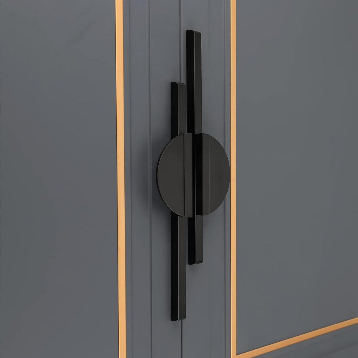 MÖBELGRIFF Schwarz 2er-Set 160 mm - Schwarz, Metall (4/2.2/23cm)