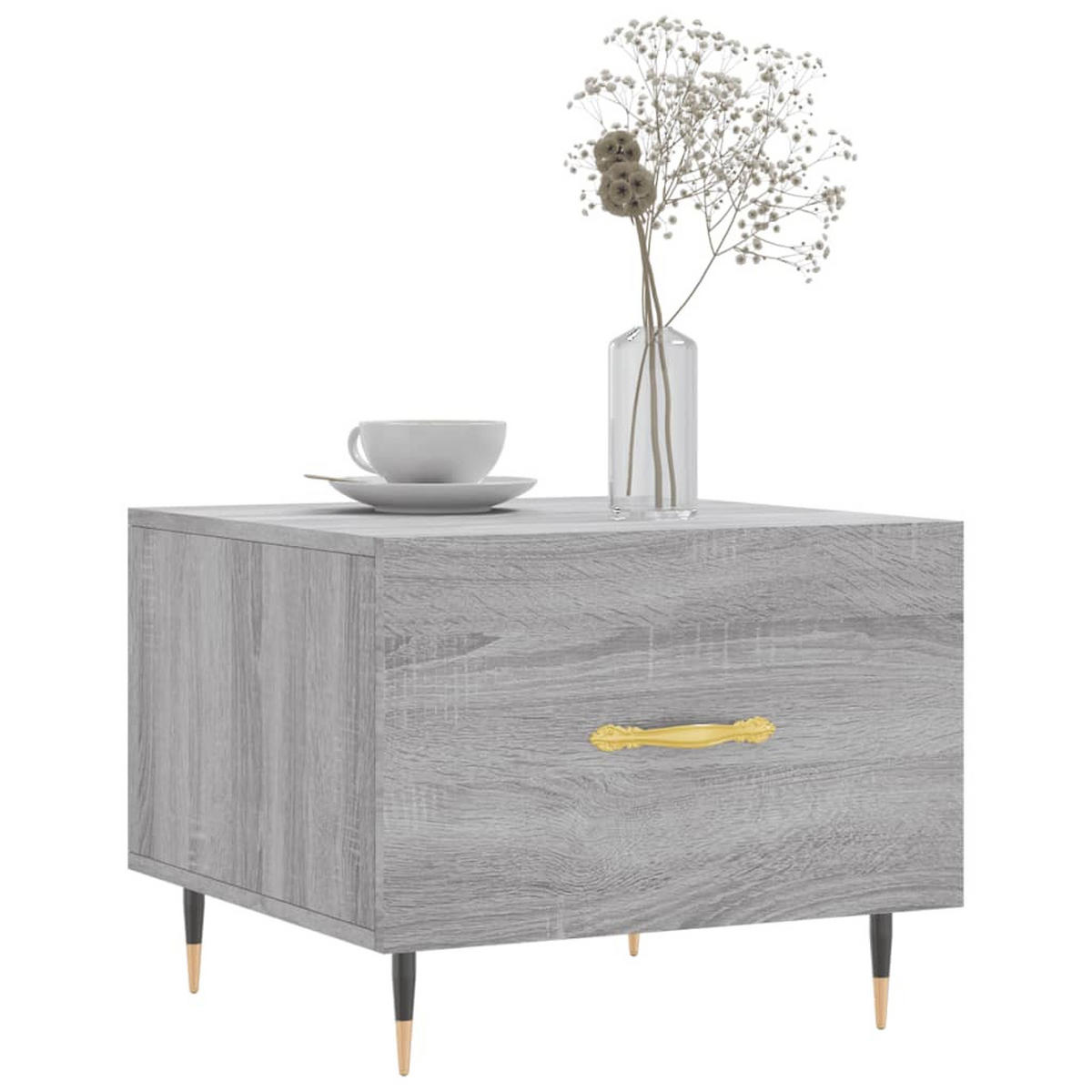 COUCHTISCH Grau Sonoma 50x50x40 cm Holzwerkstoff - Grau, Holzwerkstoff (50/50/40cm) - furnicato