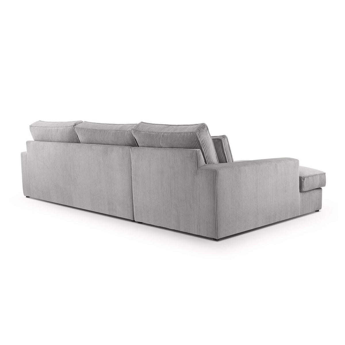 ECKSOFA 4 Sitzer Medan Mini, Grau - Grau, Textil (276/176cm) - Fedve