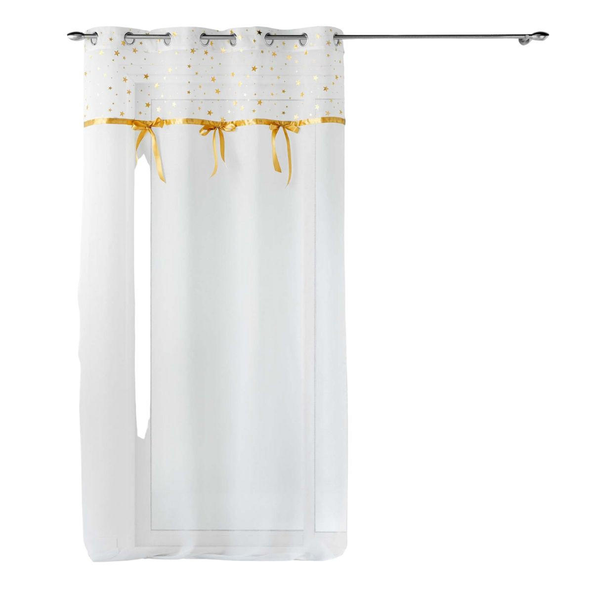 GARDINE Stelly 140/240 cm - Weiß, Textil (140/0.1/240cm) - Douceur d´intérieur
