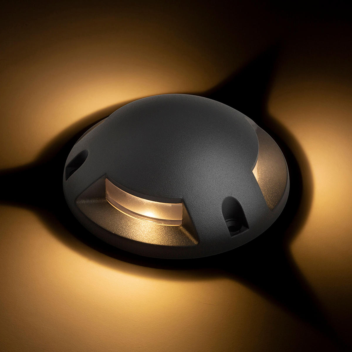 AUSSENLEUCHTE TOPTOP S III Anthrazitgrau 3 W IP67 - Grau, Metall (15/15/53cm) - Rendl