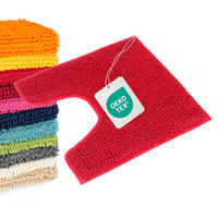 BADEMATTE MIT WC AUSCHNITT PARIS - Rot, Textil (45/45cm) - WohnDirect