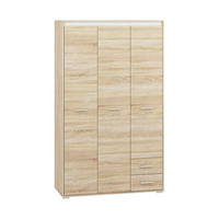 KLEIDERSCHRANK – AVO 01 – 120 cm – Avo – Sonoma Eiche / Weiß - Weiß/Sonoma Eiche, Holzwerkstoff (120/200/50cm) - hi-markt