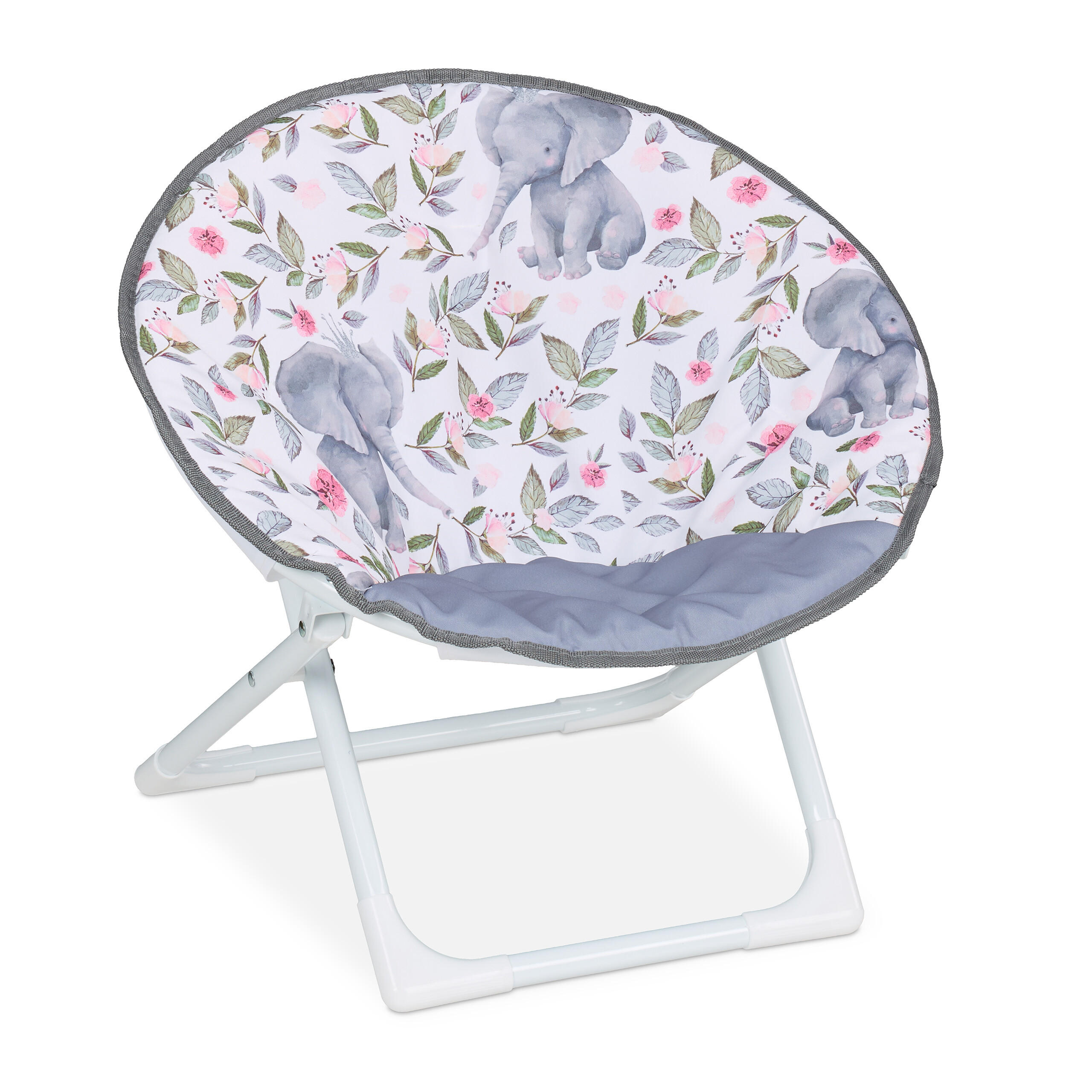 MOONCHAIR - Hellgrau, Kunststoff/Textil (50/47/48cm) - Relaxdays