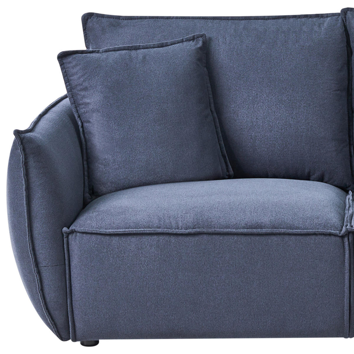 POHOVKA 3-místná Látka Tmavě modrá Kunes - tmavě modrá, textil (190/82/92cm) - Beliani