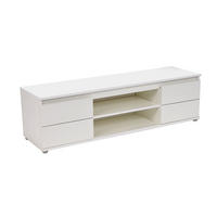 LOWBOARD COMO / TV-Möbel 140cm mit 2 Türen + 1 Nische - Weiß - Weiß, Holzwerkstoff (140/40/38cm) - Weber Industries