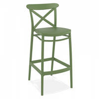 BARHOCKER Grün 45x106x52cm - Olivgrün/Grün, Kunststoff (45/106/52cm) - AlterEgo