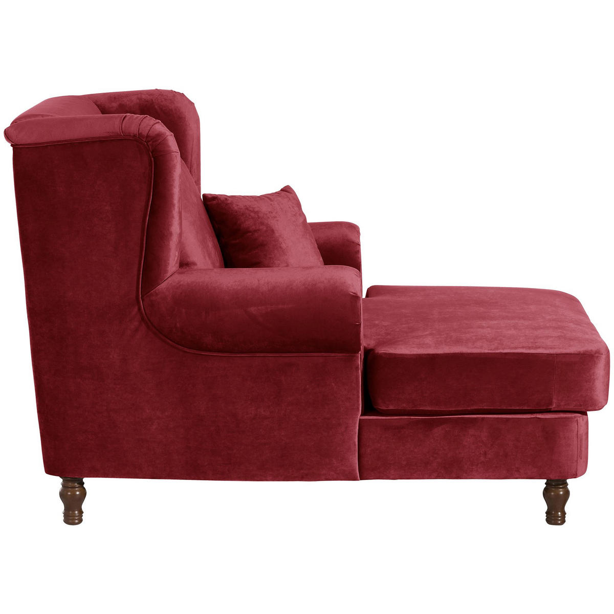 SESSEL XXL inkl. Kissen Karley Samtvelours rot - Rot, Kunststoff (103/103/149cm) - 58aufmkessel