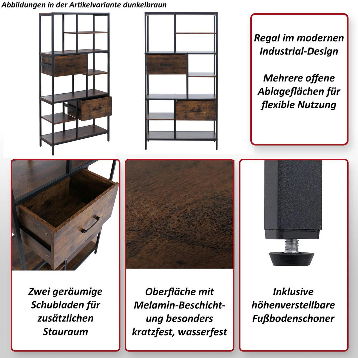 REGAL Schwarz - Schwarz, Holzwerkstoff (81/150/33cm) - MCW