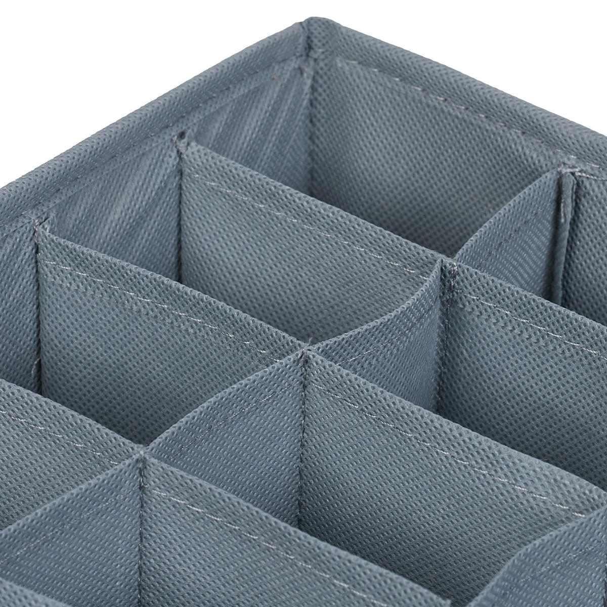 4-DIELNA súprava organizérov do zásuvky - sivá, plast/vlnitá lepenka (31/11/31cm) - Relaxdays