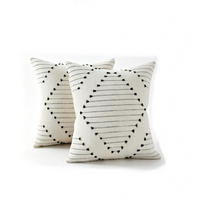 KISSENBEZUG – ohne Füllung – weiß – 45 x 45 cm – 2 Stück - Weiß, Textil (45/45cm)