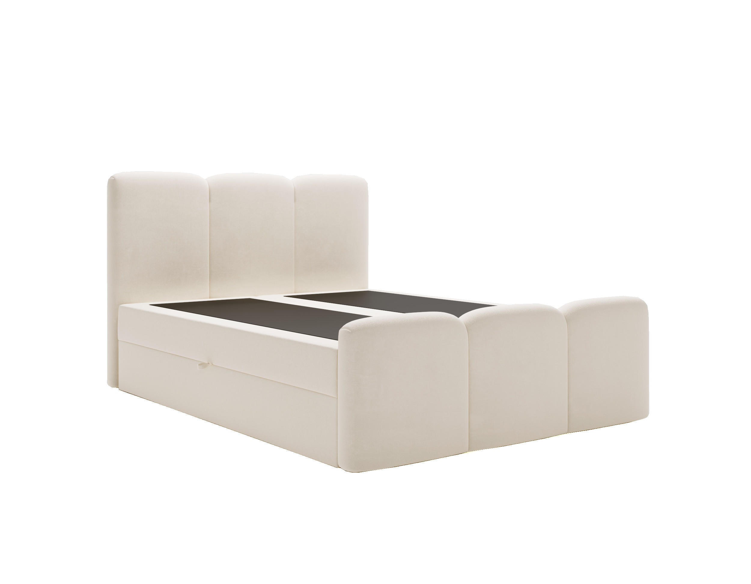 BOXBETT Campi 140x200 Creme - Creme, Holz/Textil (140/200cm) - Graingold