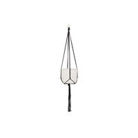 BLUMENTOPFAUFHÄNGER Baumwolle 105 cm - Schwarz, Naturmaterialien (4/105cm)
