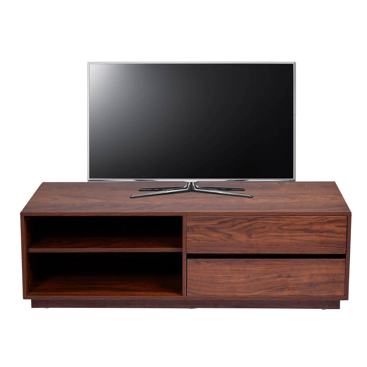 TV-RACK Walnuss Dekor - Walnussfarben, Holzwerkstoff (140/42/40cm) - MCW