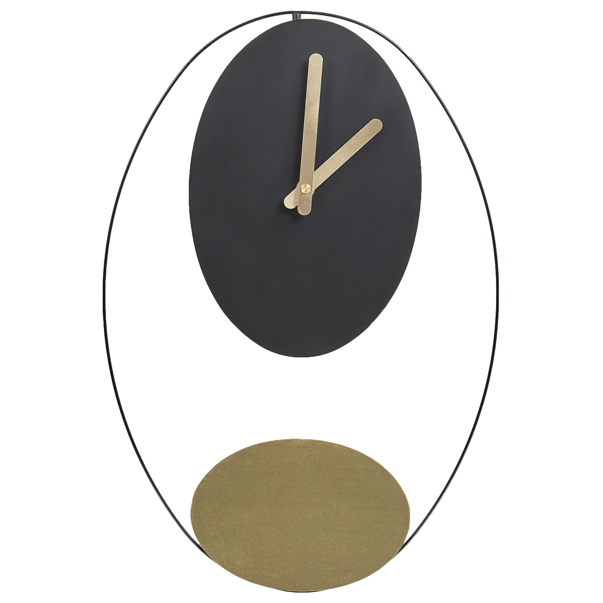 WANDUHR Schwarz/Gold Manigod - Goldfarben/Schwarz, Metall (32/45/4cm) - Beliani