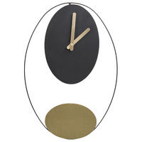 WANDUHR Schwarz/Gold Manigod - Goldfarben/Schwarz, Metall (32/45/4cm) - Beliani