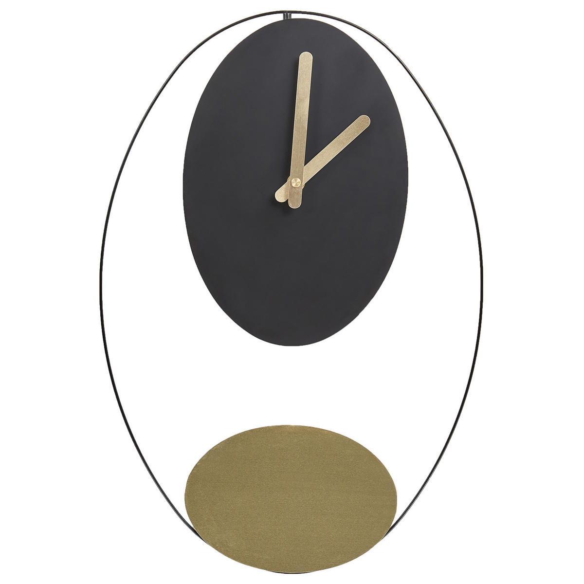 WANDUHR Schwarz/Gold Manigod - Goldfarben/Schwarz, Metall (32/45/4cm) - Beliani