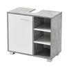 WASCHBECKENUNTERSCHRANK Narvik - Weiß/Grau, Holzwerkstoff (60/55.6/31cm) - [en.casa]