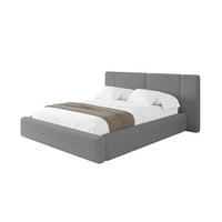 POLSTERBETT mit Bettkasten und Lattenrost, Bett mit Matratze H3/H4 - TEVO 200x200 Grau - Greige, Holzwerkstoff/Textil (200/200cm) - ALTDECOR