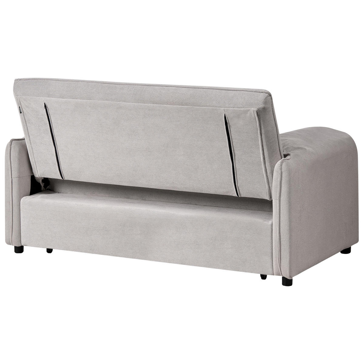 SCHLAFSOFA Stoff Grau Horma - Grau, Textil (160/92/84cm) - Beliani